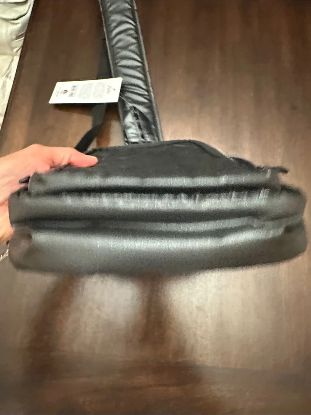 lug Black Quilted Sling Belt Bag